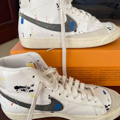 Nike αθλητικά σαν καινούργια, μέγεθος 39, άσπρα με πιτσιλιές