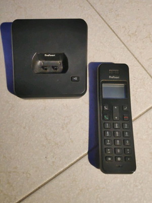 ProFoon σταθερό ασύρματο τηλέφωνο μεταχειρισμένο, μαύρο με θέμα
