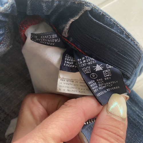 Tommy Hilfiger toddler jeans and H&M printed jeans, size 92 cm