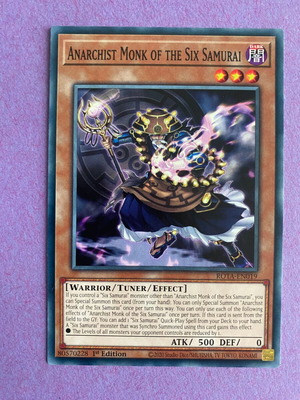 Yu-Gi-Oh! Card Anarchist Monk of the Six Samurai like new