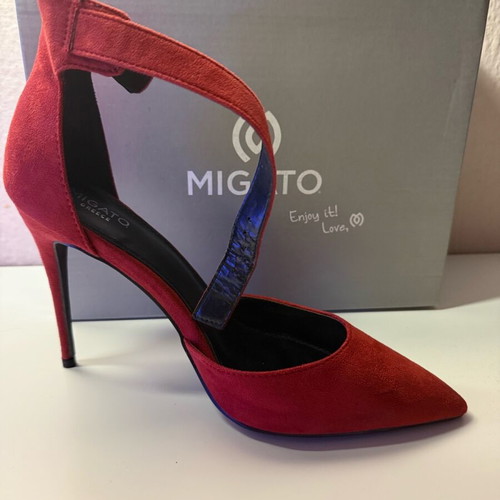 Migato suede red pump new size 41