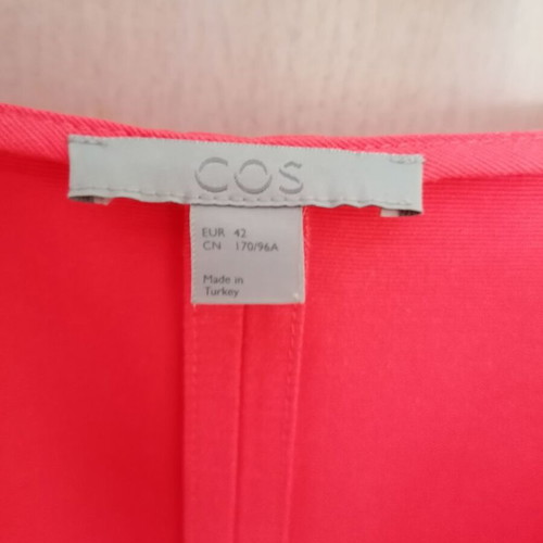 Cos blouse XL new, bright coral with 3/4 sleeve