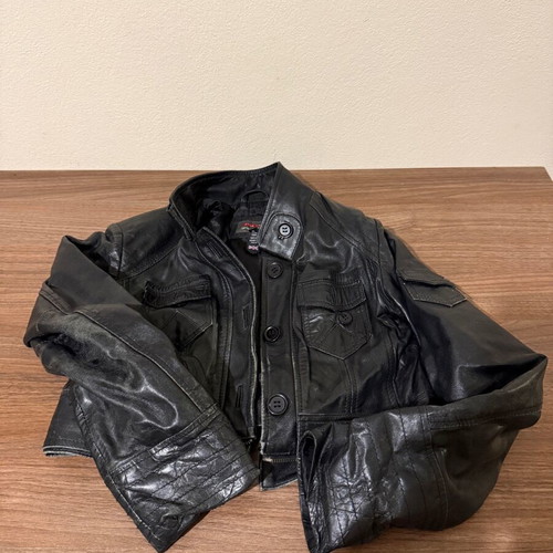 Aviatrix kids leather jacket XL like new