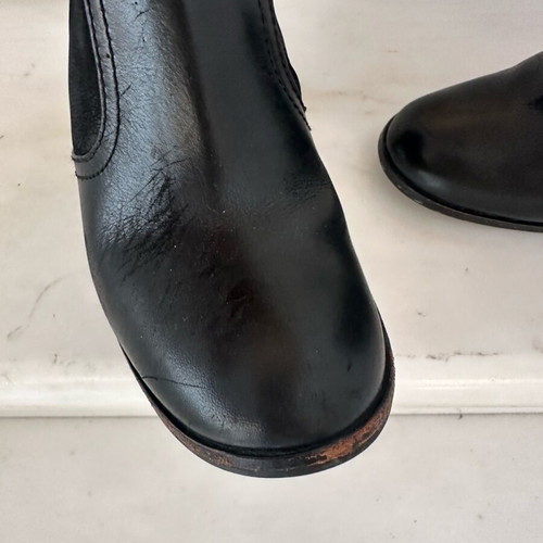 Tory Burch black suede and leather ankle boots like new, size 37