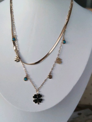 Steel Necklace New Gold Color