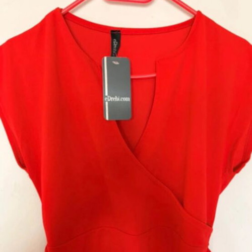 Midi dress new, red, size S