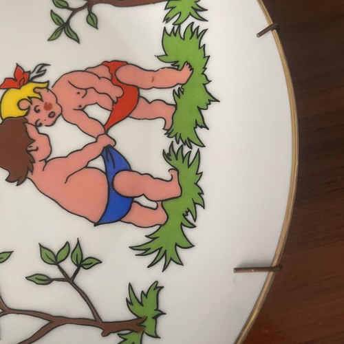 Vintage Seltmann Weiden Wall Plate used, Bavarian porcelain