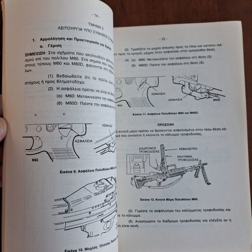 Technical Manual for Machine Guns 7.62 mm M60 - M60D like new