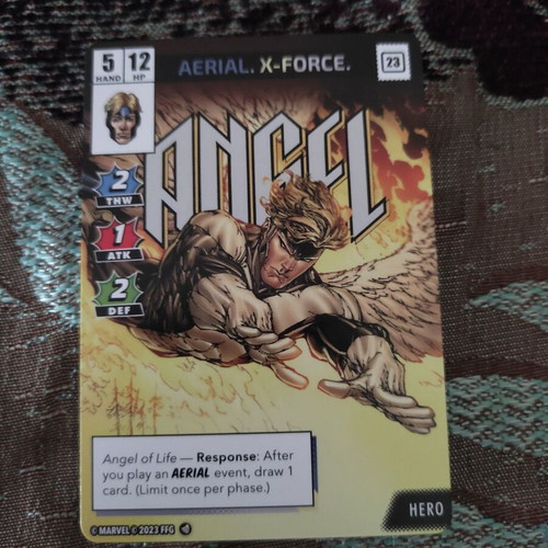 Marvel Champions Angel (alt art) promo card new