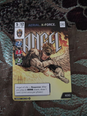 Marvel Champions Angel (alt art) promo card new