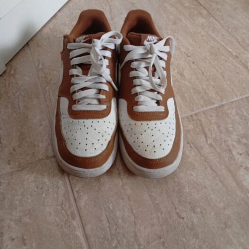 Nike Court Vision Low sneakers used, size 40, grey and brown