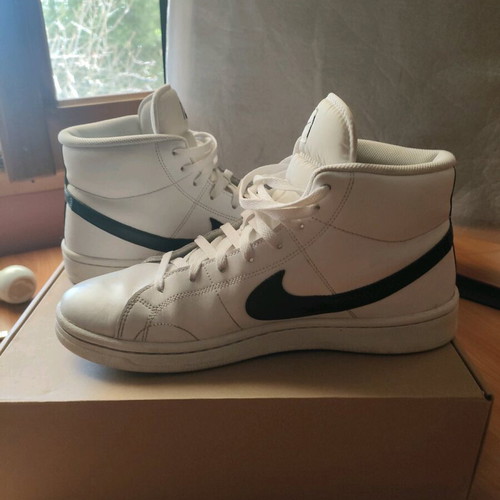 Nike Sneaker Court Royale Mid used, size 45, black and white