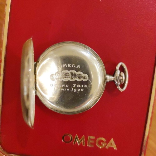 Omega pocket watch 35mm 1915 silver 0.900 like new