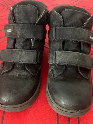 Lasocki kids boots size 30 black used, leather waterproof Watertex