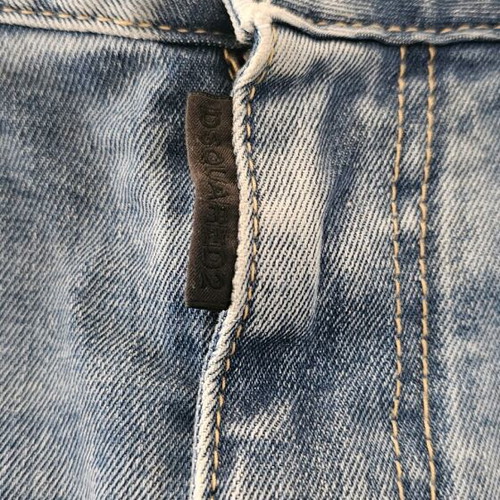 Desquare2 crop jean like new, turquoise
