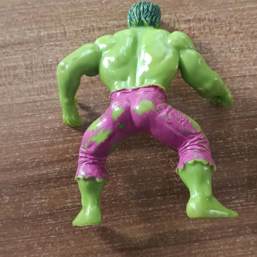 Hulk Marvel figure used, 10cm height with Marvel stamp