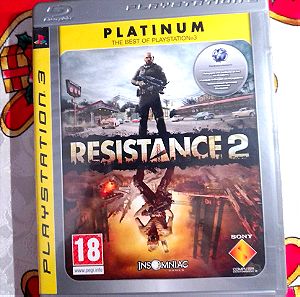 Resistance 2 Platinum PS3 σε πολύ καλή κατάσταση με το βιβλιαράκι του.
