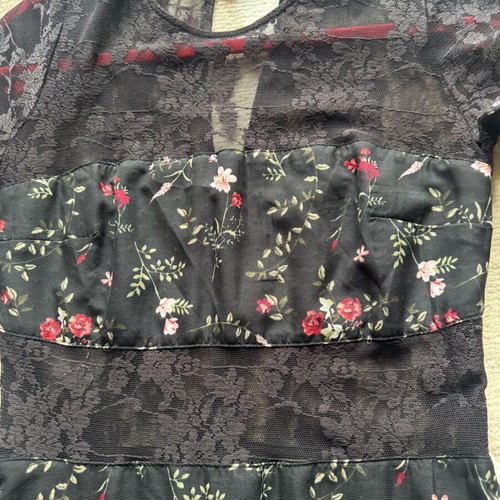 Stradivarius dress size S used, black multicolor