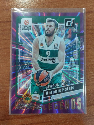 Panini Donruss Euroleague 2023-2024 Antonis Fotsis Purple Laser card like new