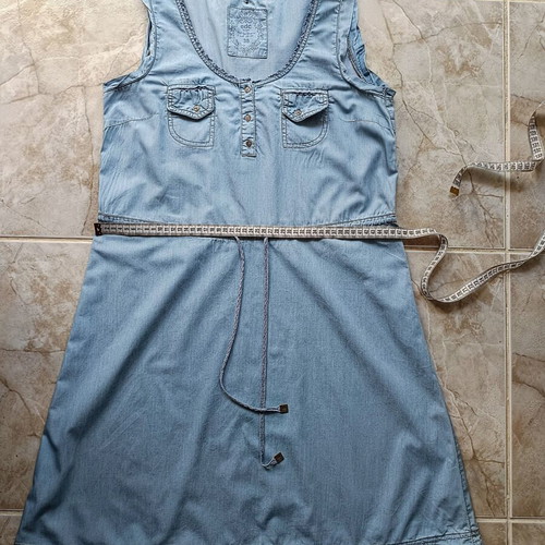EDC by Esprit summer dress like new, 100% cotton, blue, size M