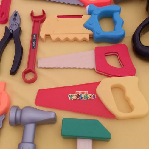 Children's tools used with electric drill, 16 pieces