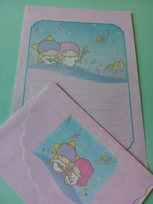 Sanrio Twins Stars stationery set like new