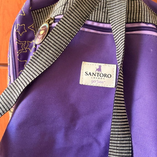 Santoro Gorjuss Catch a Falling Star backpack like new, purple