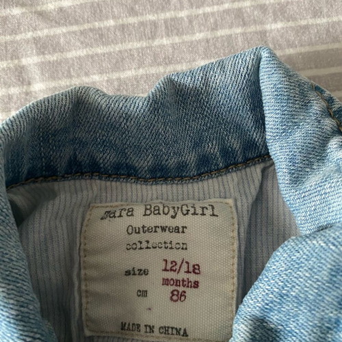 Zara baby denim jacket like new 18m 86cm