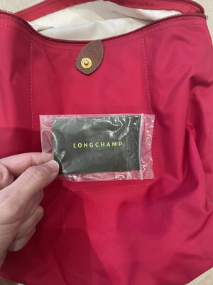 Longchamp backpack like new, red
