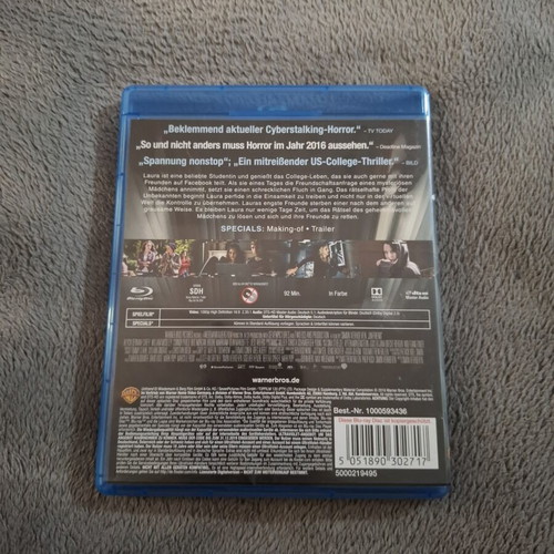Unfriend Blu-Ray disc