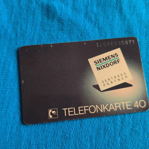 German phone card used