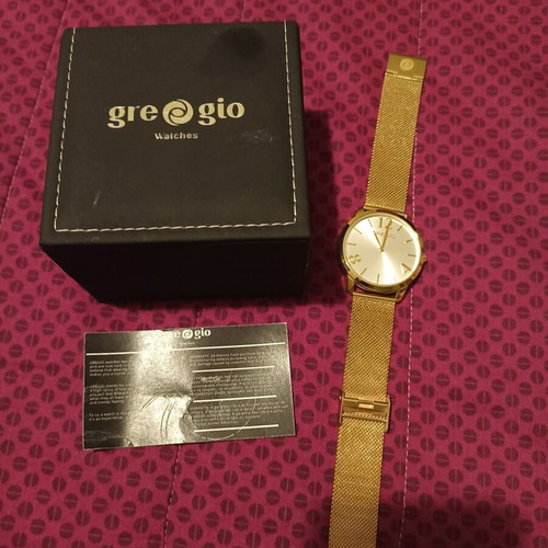 Gregio women's watch like new, waterproof, gold color
