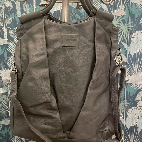 SITA MURT leather grey shoulder bag used with minor defect