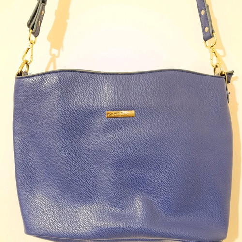 Axel Concept blue shoulder crossbody bag like new with gold details