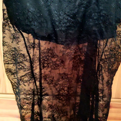 Vertbaudet lace nursing tank top 38/40 like new, black