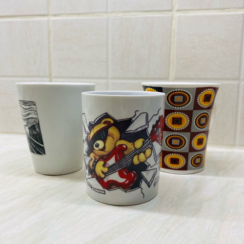 Mugs new, set of 3 pieces