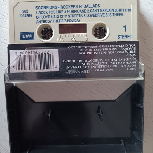 Scorpions Best of Rockers 'n' Ballads cassette used, rock