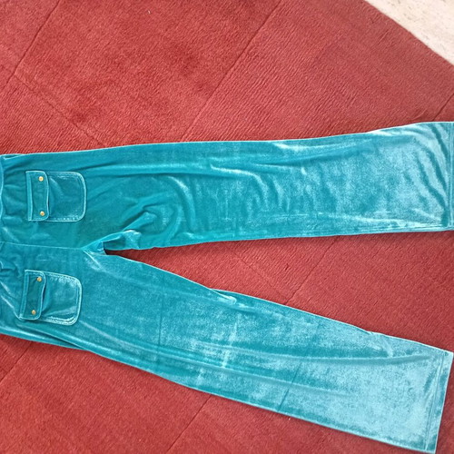 Velour pants Mango like new, turquoise