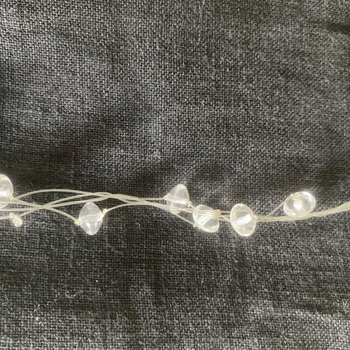 Illusion Necklace like new with transparent beads on invisible thread