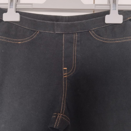 HUE women's denim leggings small used, black