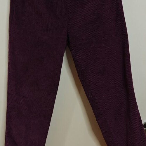 Women's Corduroy Pants used, size S, burgundy/purple