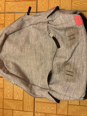 Superdry backpack used, gray, large capacity