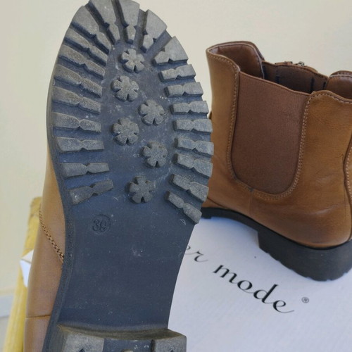 Brown ankle boots used, size 40, comfortable for everyday