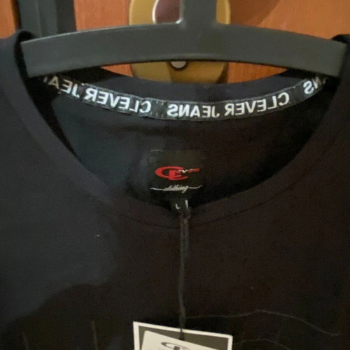 Clever men's summer T-shirt new, size L, black