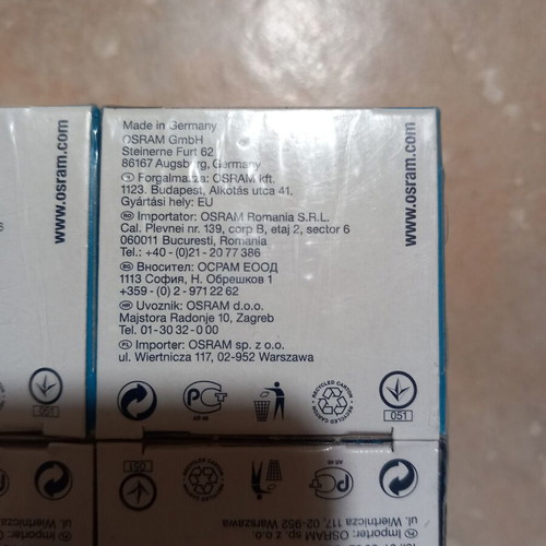 Osram Decostar 51S 50W spotlights pack of 10 new