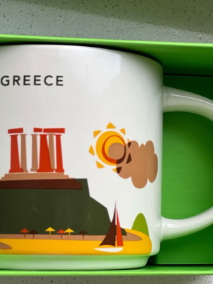 Large Starbucks YAH Greece collectible mug new