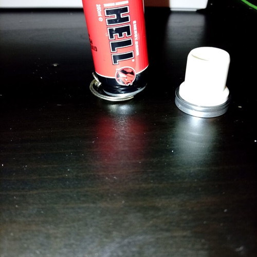 Hell Energy Drink Mini Can Keychain new, collectible stash compartment