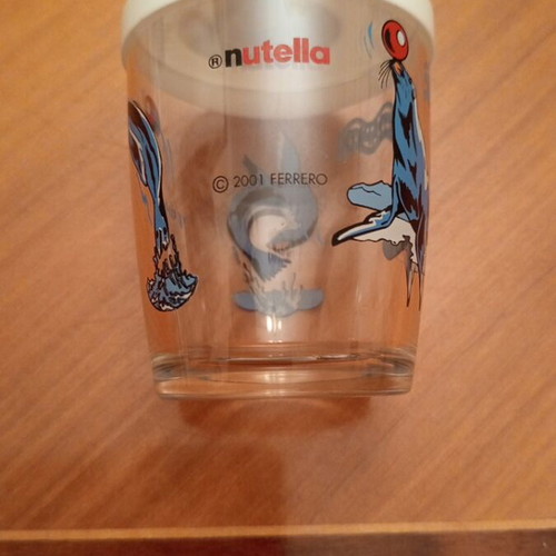 Nutella Ferrero collectible glasses vintage set of 3 like new