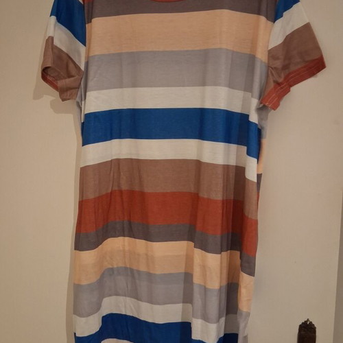 Striped dress 3XL multicolored, new, length 92 cm, chest 112 cm