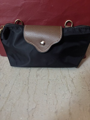 Women's small black crossbody bag new with strap